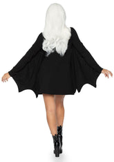 Jersey Spider Dress With Scalloped Web Wings